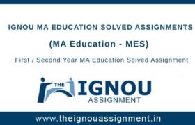 Ignou MA Education Solved Assignment