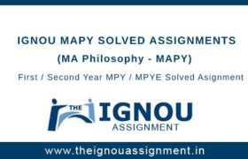 Ignou MAPY Solved Assignments