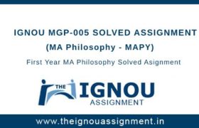 Ignou MGP-5 Solved Assignment
