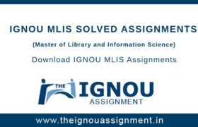 IGNOU MLIS Solved Assignments