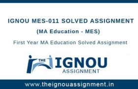 MES-11 Solved Assignment