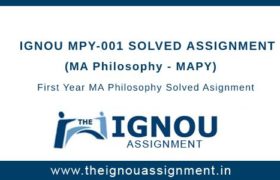 Ignou MPY-1 Solved Assignment