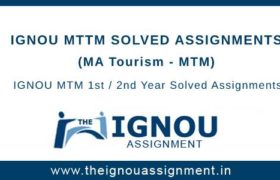 IGNOU MTM Solved Assignments