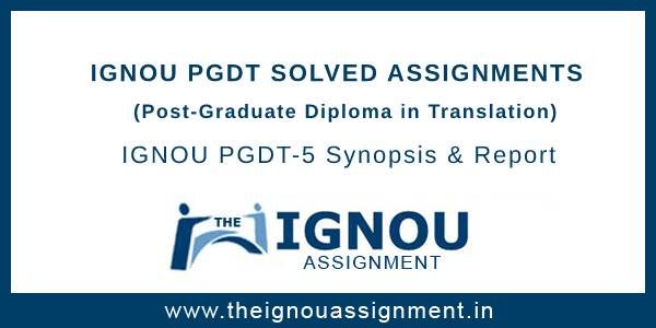 pgdt assignment last date