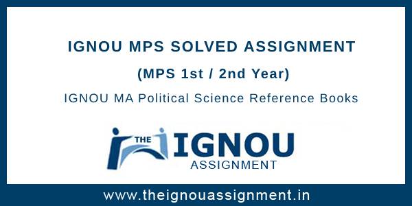 ignou assignment m.a political science 2023