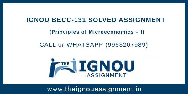 becc 131 solved assignment free download pdf in hindi