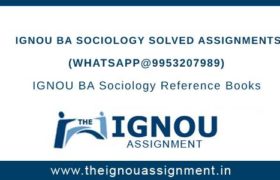 IGNOU BA Sociology Solved Assignment