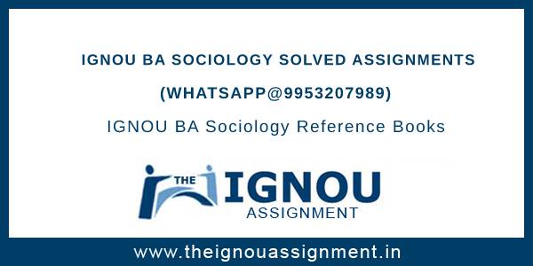 ignou ba sociology assignment 2022 23