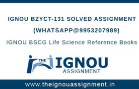IGNOU BZYCT-131 Solved Assignments