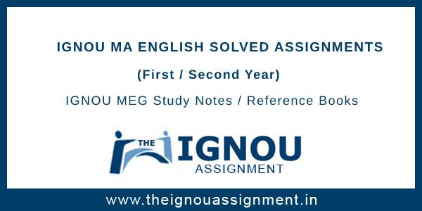 ignou ma english solved assignment free download