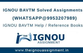 Assignment IGNOU BAVTM