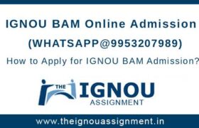 IGNOU BAM Online Admission