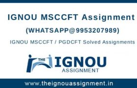 IGNOU MSCCFT Assignment