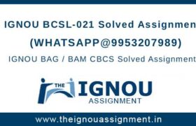 BCSL-021 Assignment