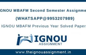 MBAFM Second Sem Assignment