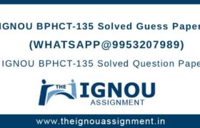 BPHCT-135 Solved Guess Papers