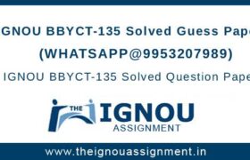 BBYCT-135 IGNOU Guess Papers