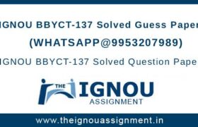 BBYCT137 Guess Papers