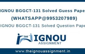 BGGCT131 Guess Papers