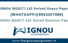 BGGCT133 Guess Papers