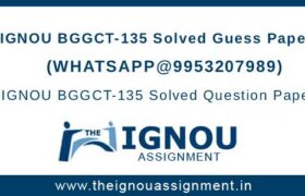 BGGCT135 Guess Papers