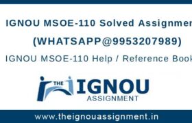 IGNOU MSOE-10 assignment
