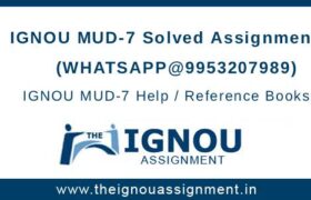 IGNOU MUd-7 Assignment